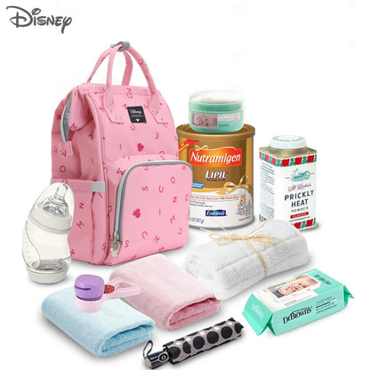 Sac à Langer Disney pour bébé spacieux à grande capacité bleu sac à dos noir pour biberon et balade