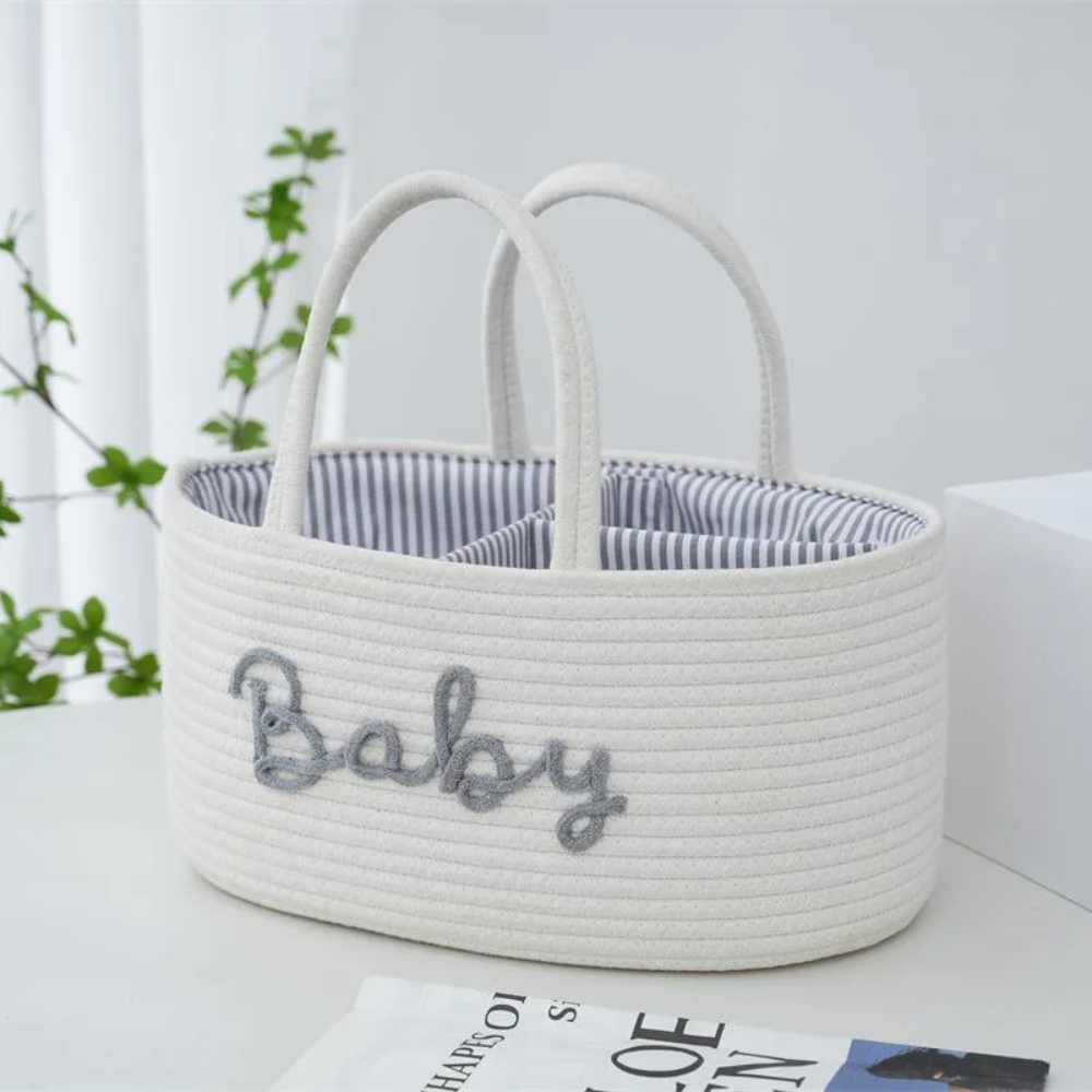 Sac à Langer multifonctionnel panier pique nique plage pour bébé marron à couches chic gris spacieux pour mamans blanc