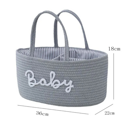 Sac à Langer multifonctionnel panier pique nique plage pour bébé marron à couches chic gris