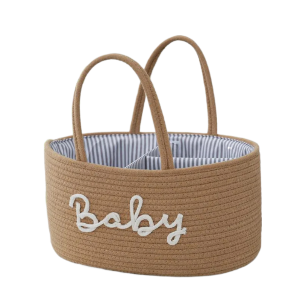 Sac à Langer multifonctionnel panier pique nique plage pour bébé marron