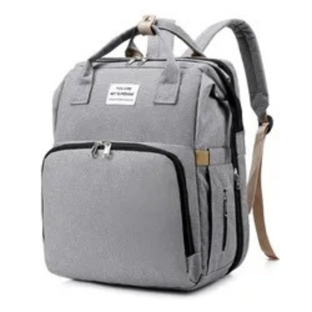 Sac à Langer Pliable noir pour bébé bleu spacieux confortable gris